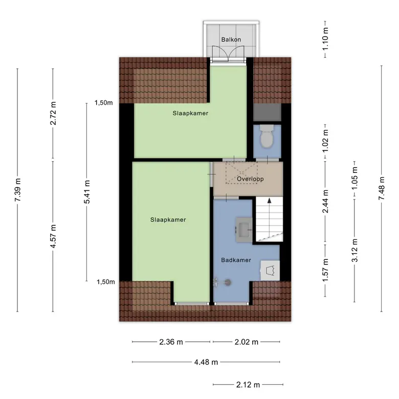 Plattegrond 3 van Koningstraat 101
