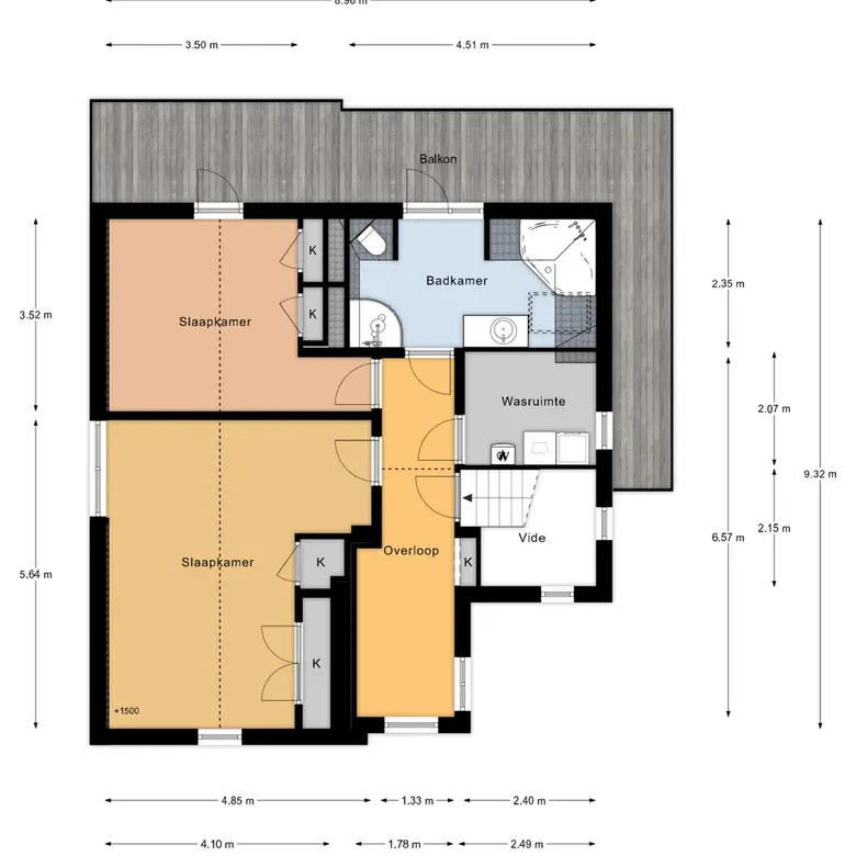 Plattegrond 3 van Julianaweg 59