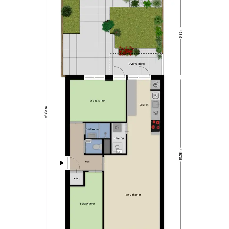 Plattegrond 1 van Peperstraat 86