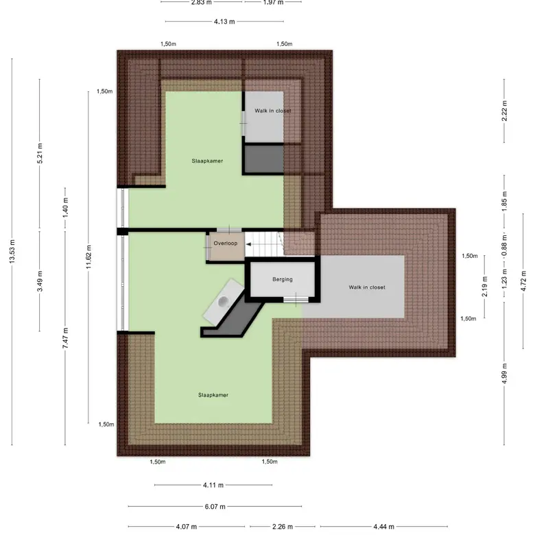 Plattegrond 4 van Vondellaan 34