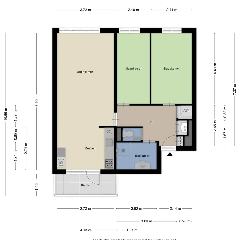Plattegrond 1 van Büllerlaan 127H