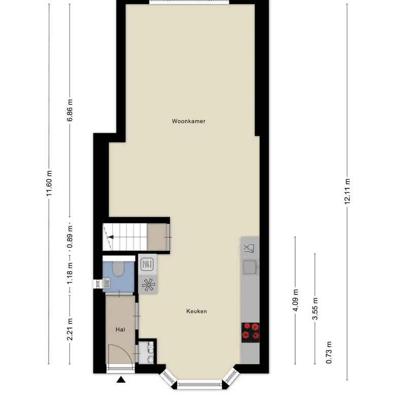 Plattegrond 2 van Kuikensweg 99
