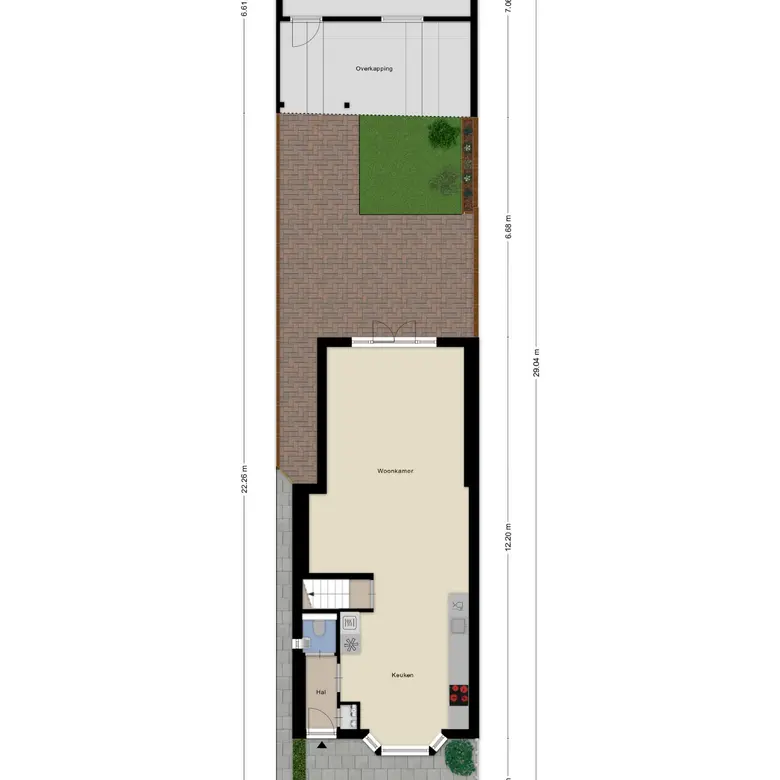 Plattegrond 1 van Kuikensweg 99