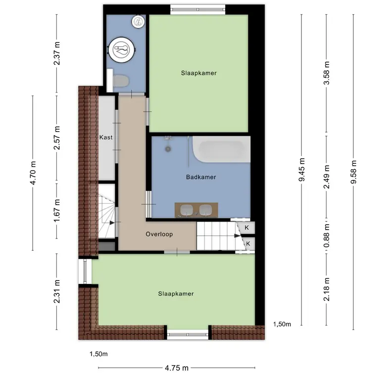 Plattegrond 3 van Kuikensweg 99