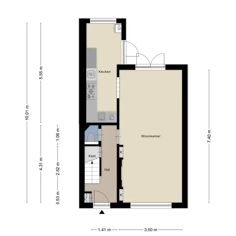 Plattegrond 2 van Verbindingsstraat 8