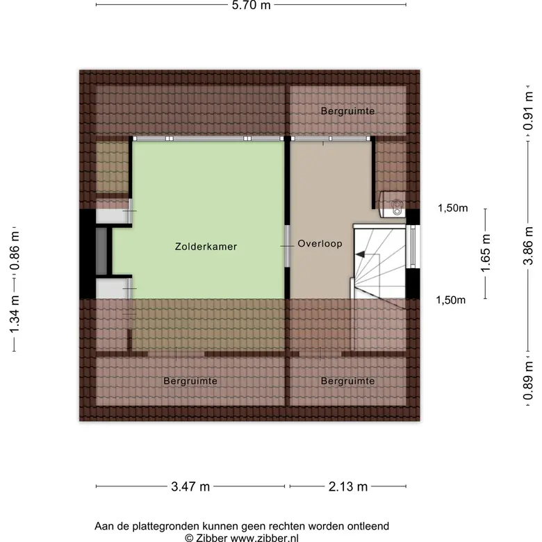Plattegrond 4 van Dekkerstraat 42
