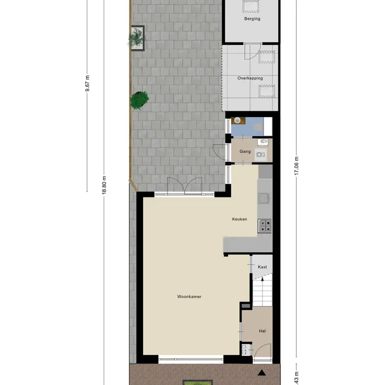 Plattegrond 1 van Arendsweg 79