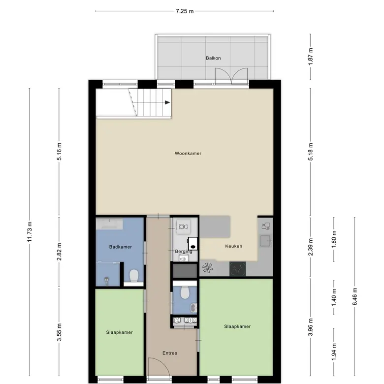 Plattegrond 1 van Laan der Nederlanden 66A