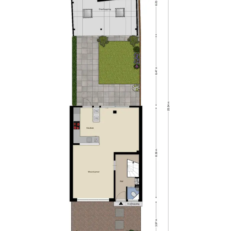 Plattegrond 1 van Calsplantsoen 35