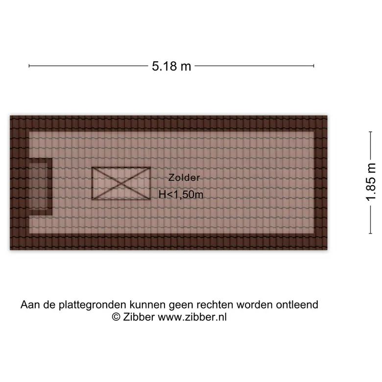 Plattegrond 5 van Watervlietstraat 39