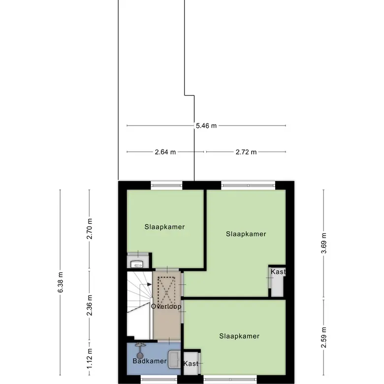 Plattegrond 3 van Soetemanstraat 23