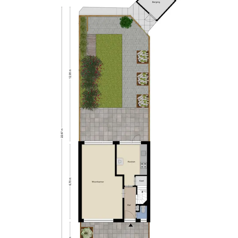 Plattegrond 1 van Peelstraat 18