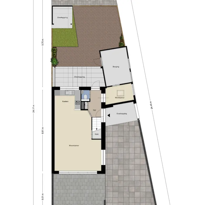Plattegrond 1 van Koos Speenhofflaan 43