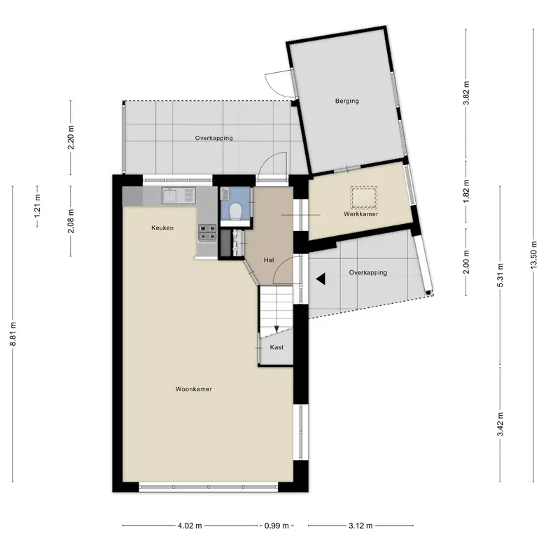 Plattegrond 2 van Koos Speenhofflaan 43