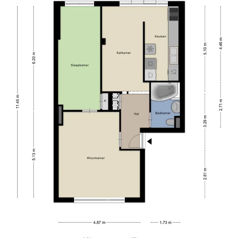 Plattegrond 2 van Stratingplantsoen 95