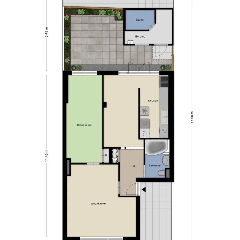 Plattegrond 1 van Stratingplantsoen 95