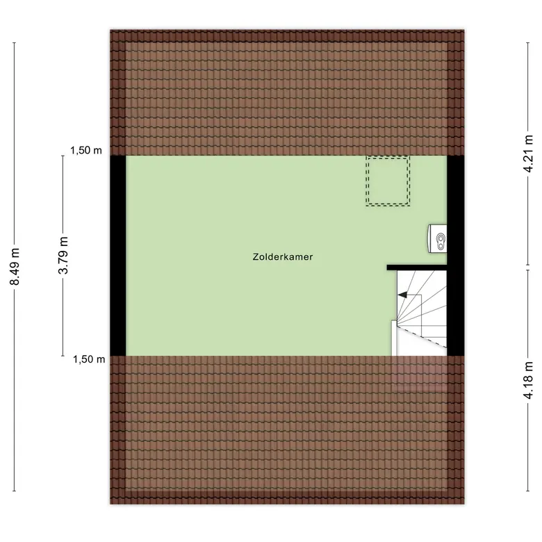 Plattegrond 4 van Zwaansmeerstraat 48
