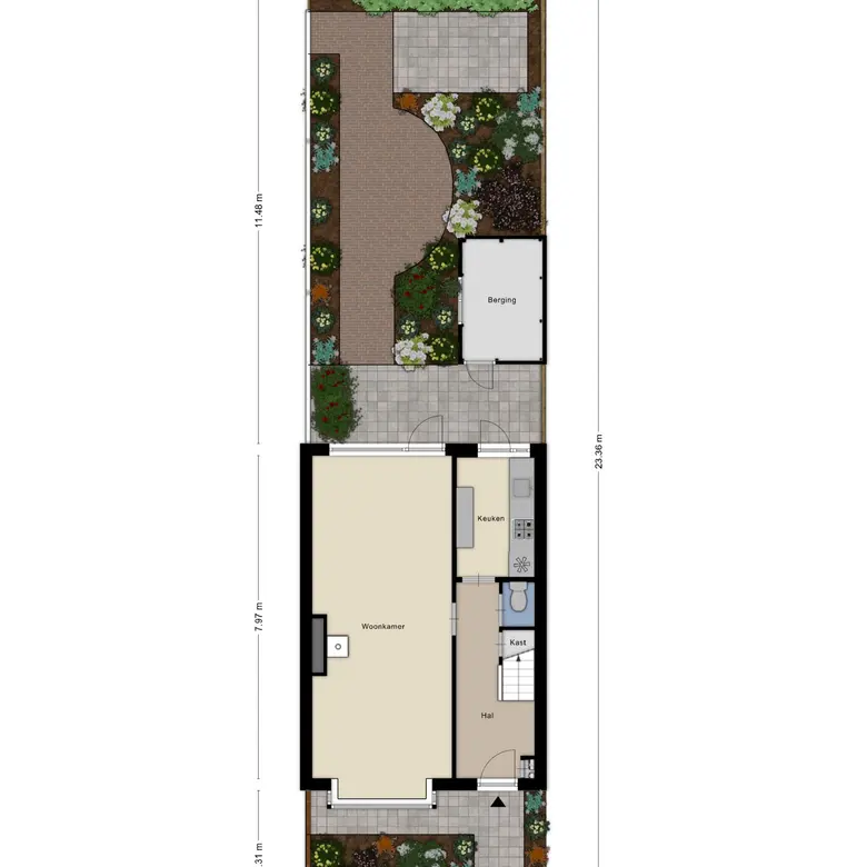 Plattegrond 1 van Kastanjelaan 7