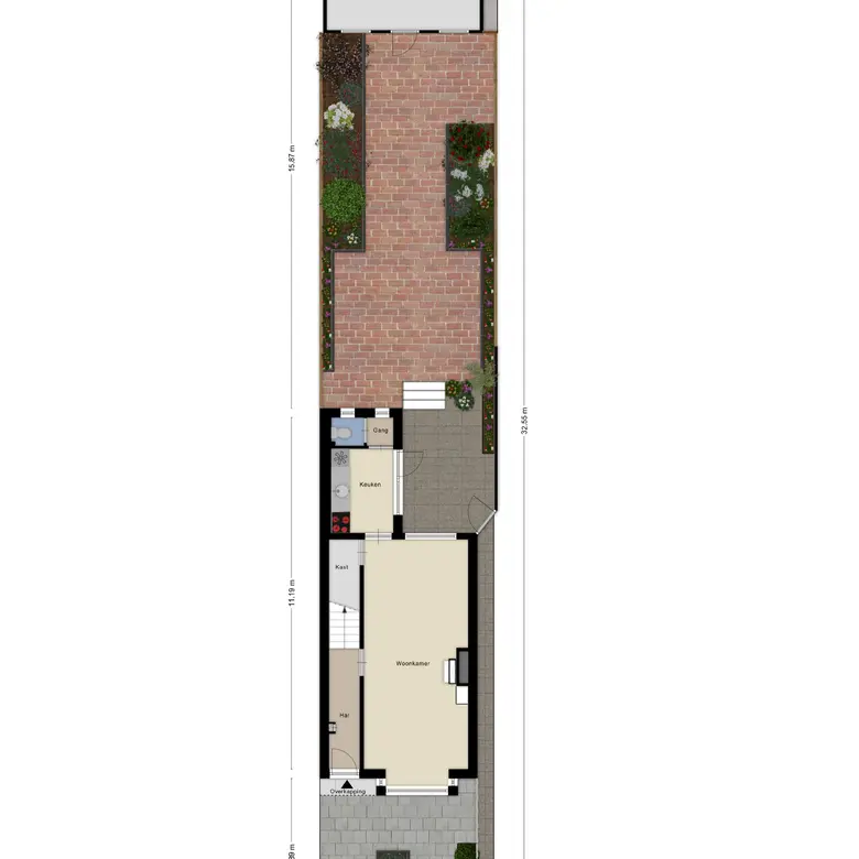 Plattegrond 1 van Wijkerstraatweg 268