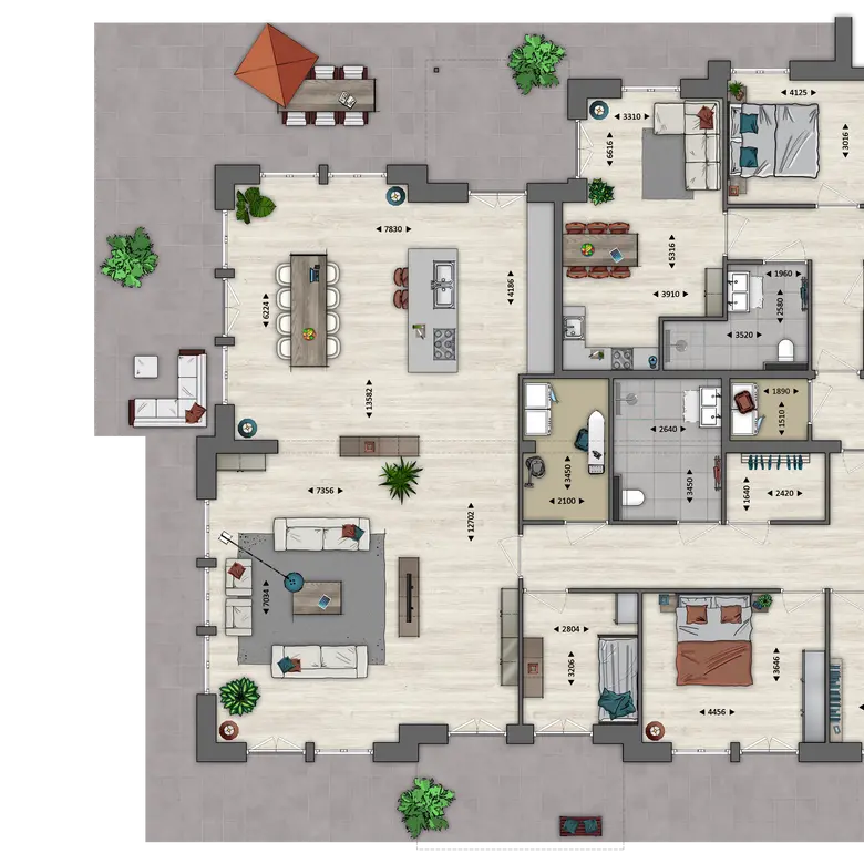 Plattegrond 1 van Bouwnummer 1