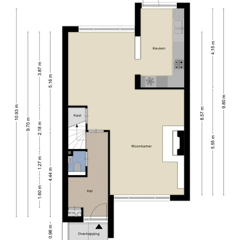 Plattegrond 2 van Droogbloem 1