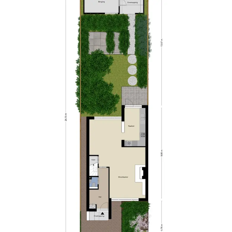 Plattegrond 1 van Droogbloem 1