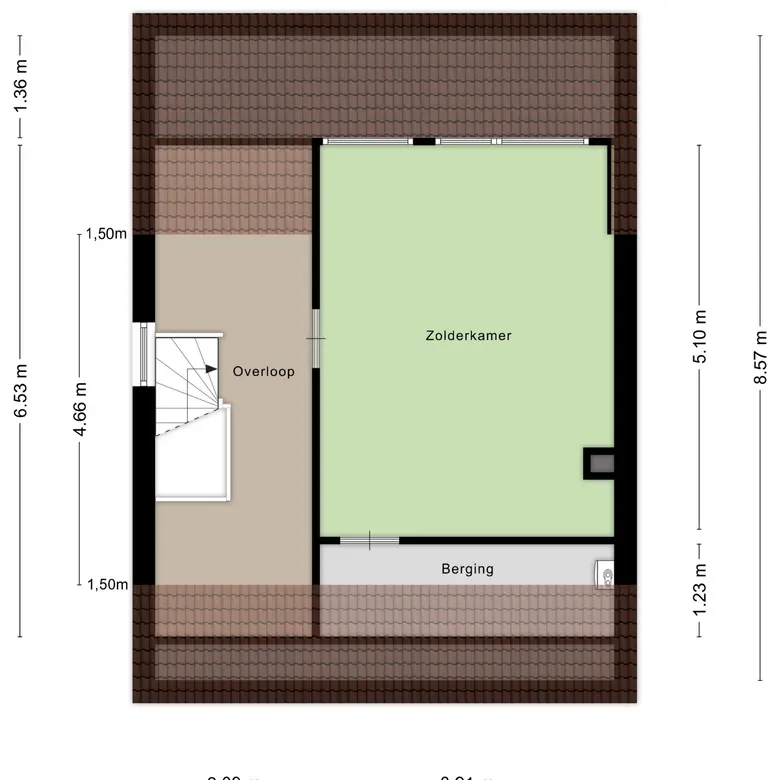 Plattegrond 4 van Droogbloem 1