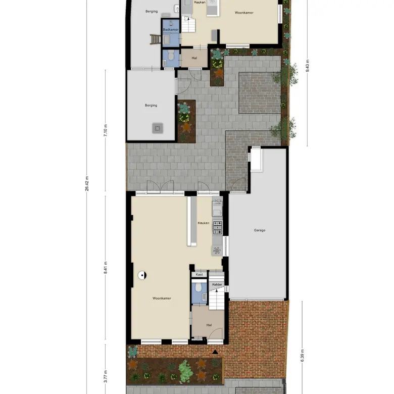 Plattegrond 1 van Dr. Jacobilaan 3