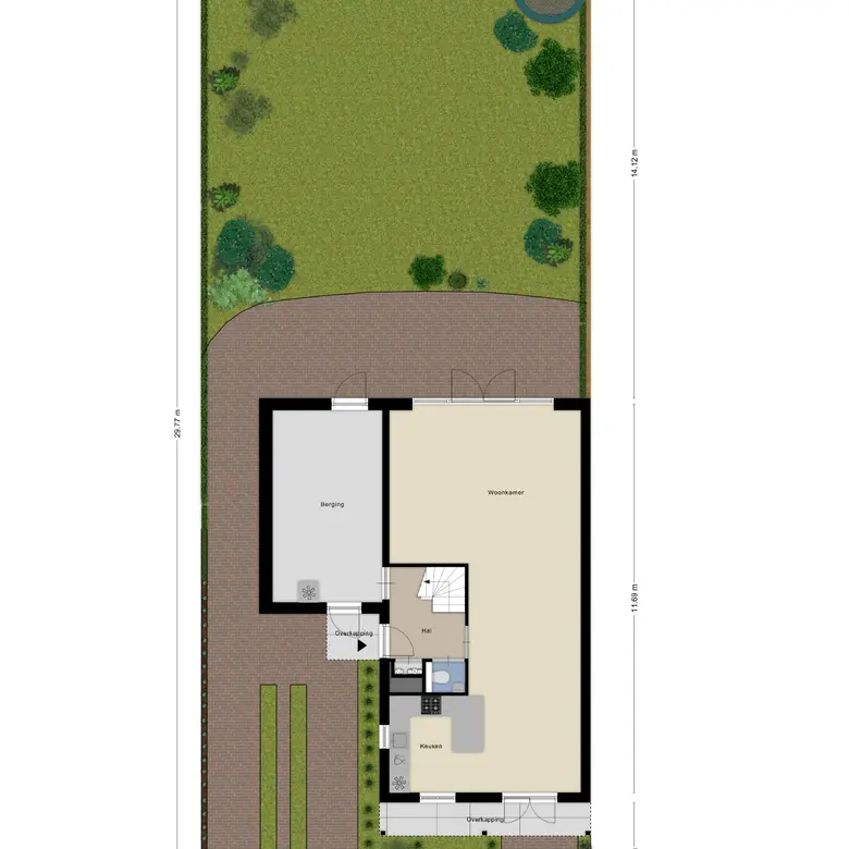 Plattegrond 1 van Duinakker 4