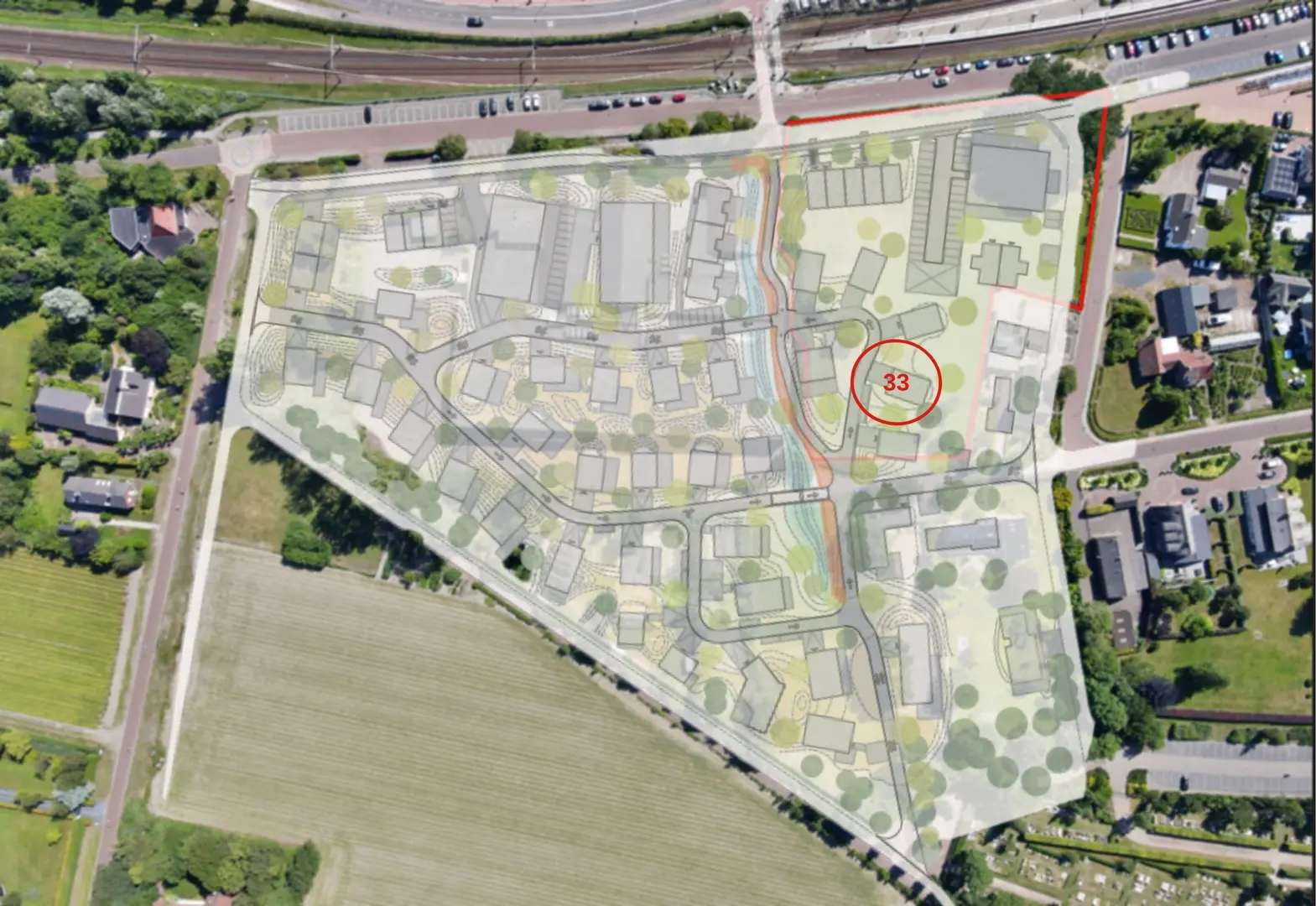 Slingerpad 10 (bwnr 33) in Castricum