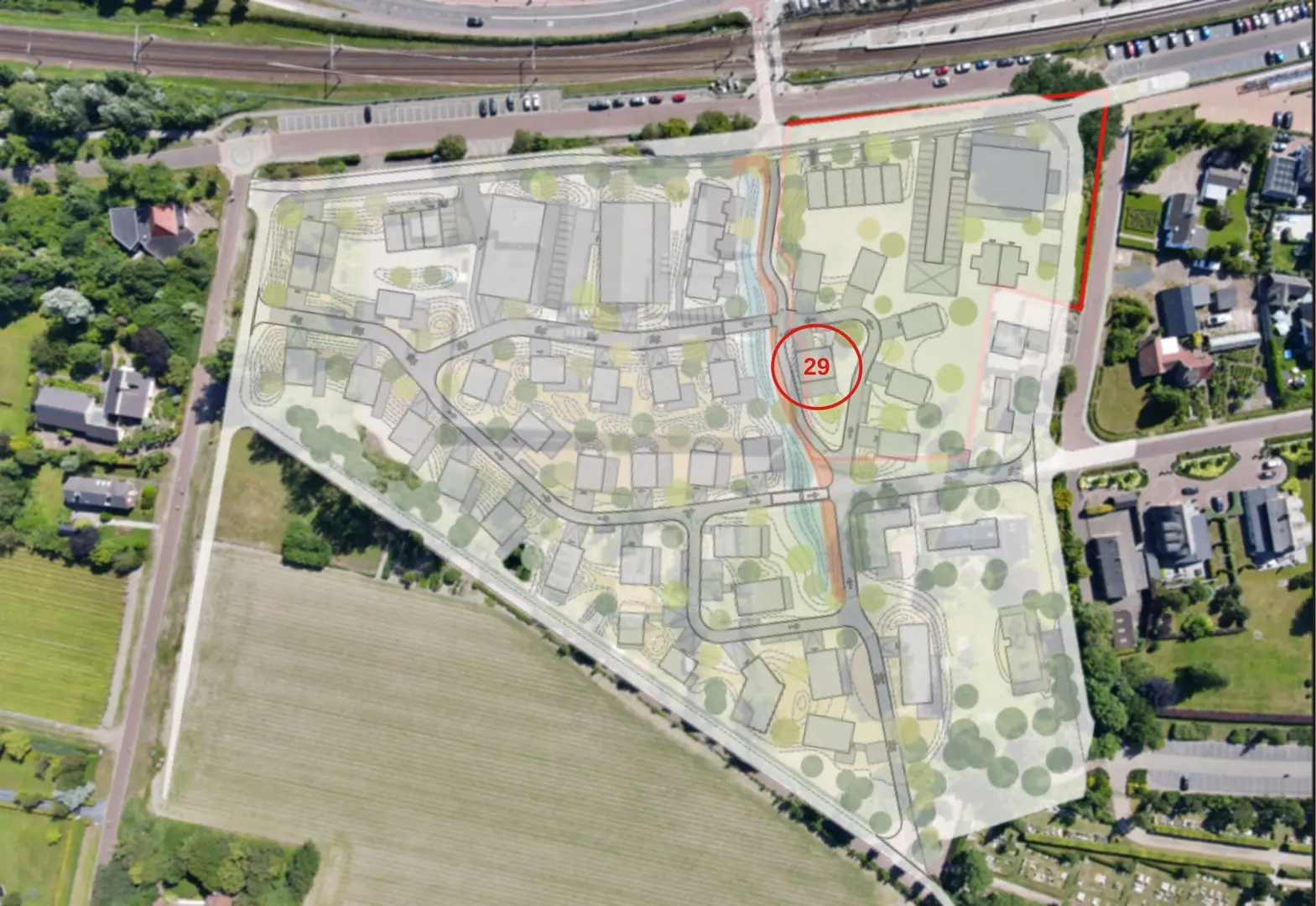 Slingerpad 11 (bwnr 29) in Castricum