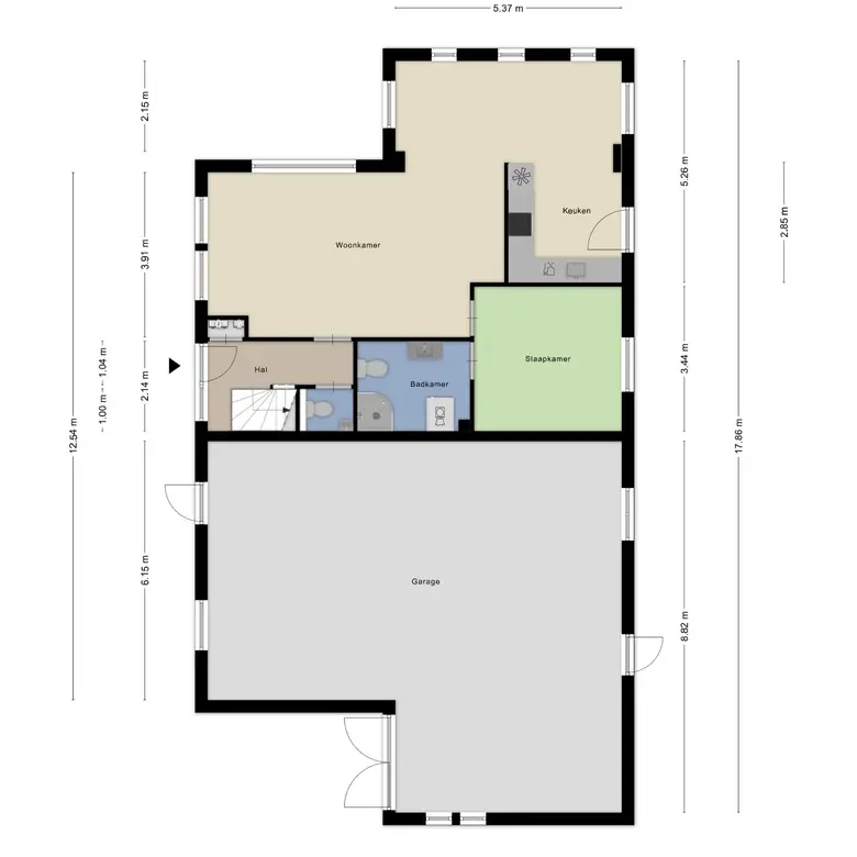 Plattegrond 1 van Oosterbuurt 1