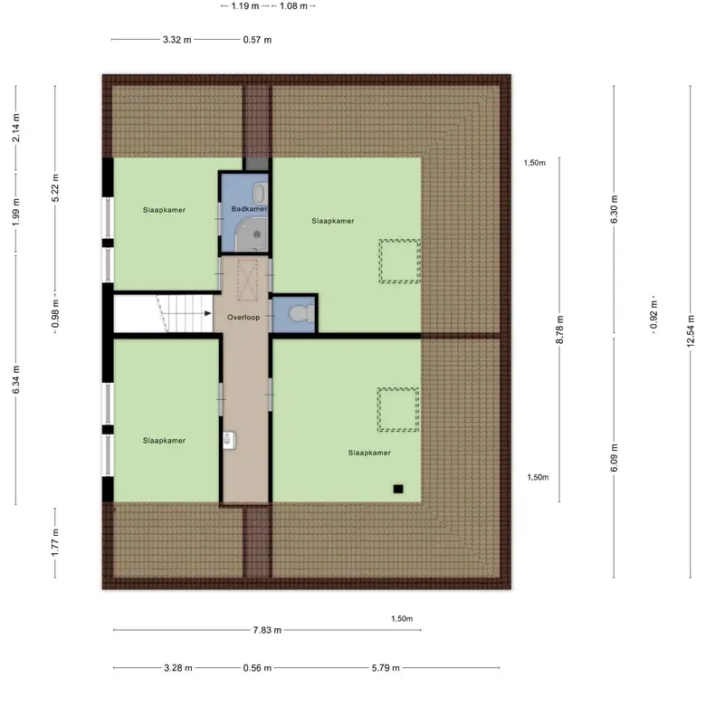 Plattegrond 2 van Oosterbuurt 1