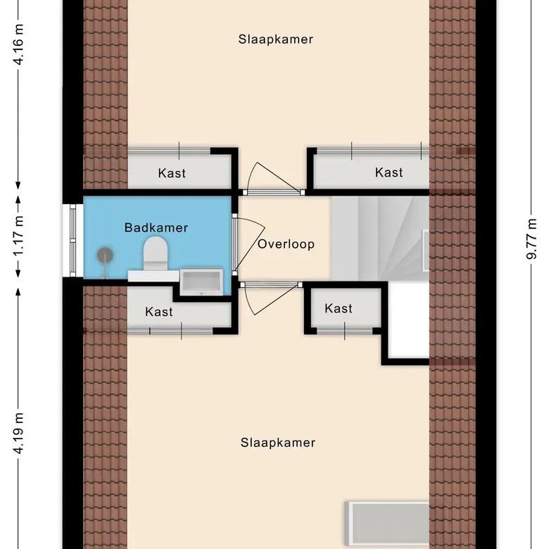 Plattegrond 2 van Duinenboschweg 5