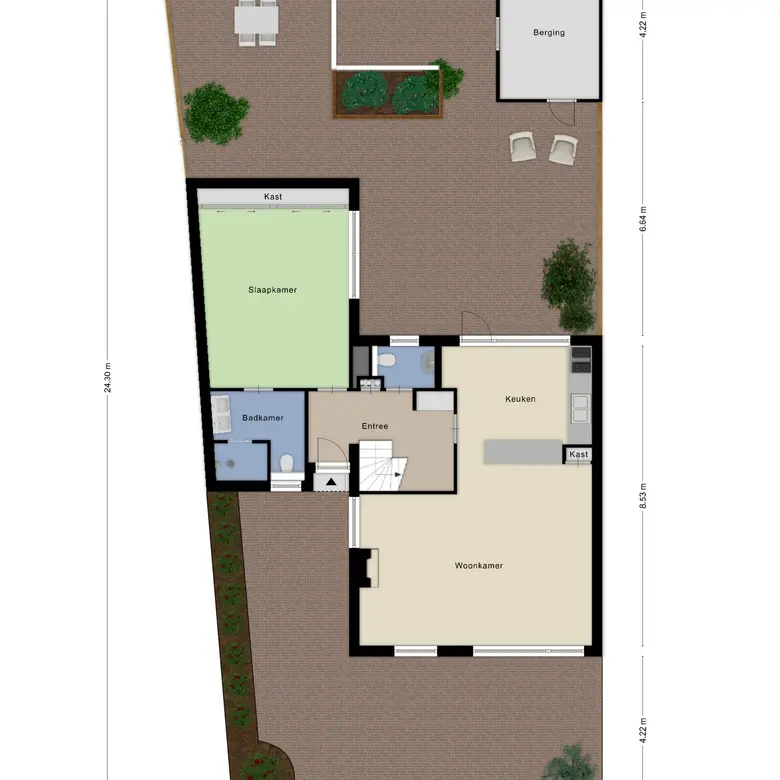 Plattegrond 1 van Dag Hammarskjöldlaan 67
