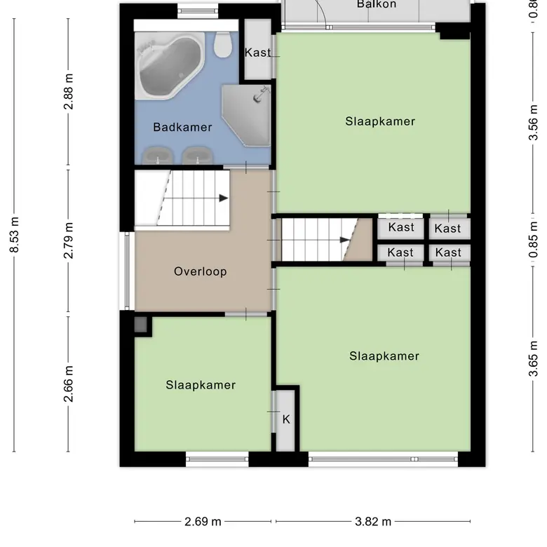 Plattegrond 3 van Dag Hammarskjöldlaan 67
