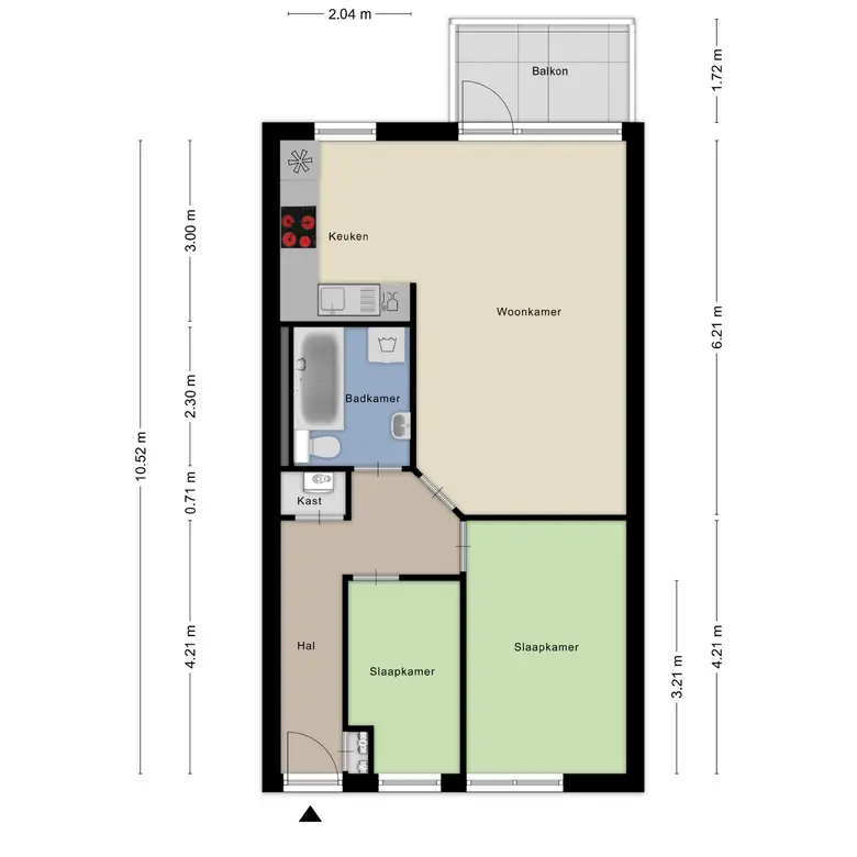 Plattegrond 1 van Geesterduinweg 128