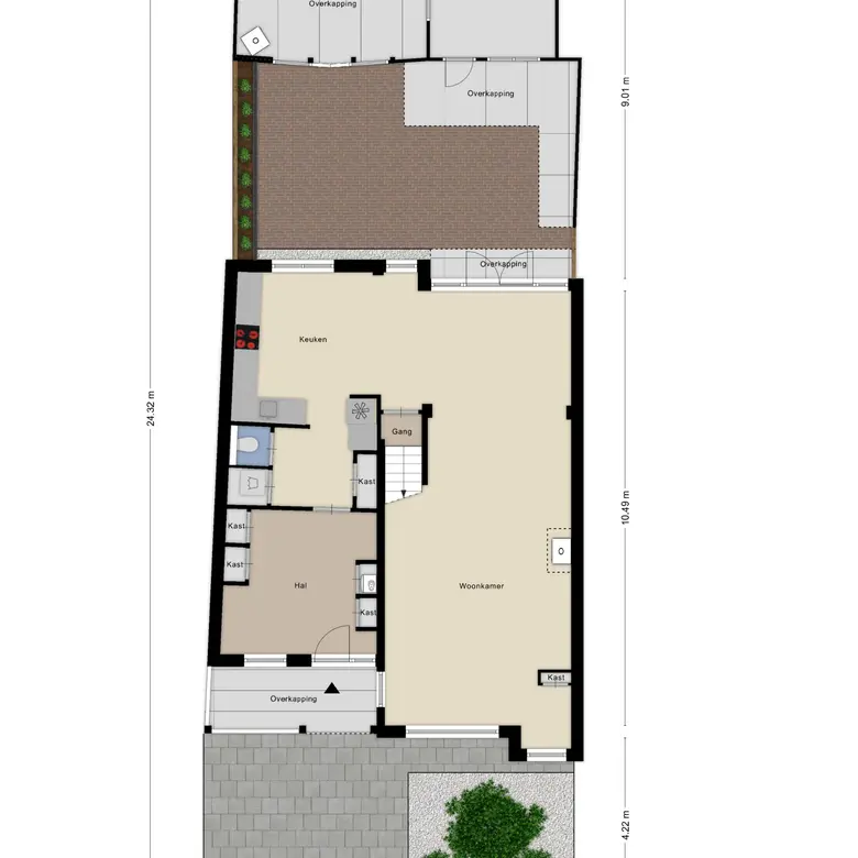 Plattegrond 1 van Schoutenbosch 8