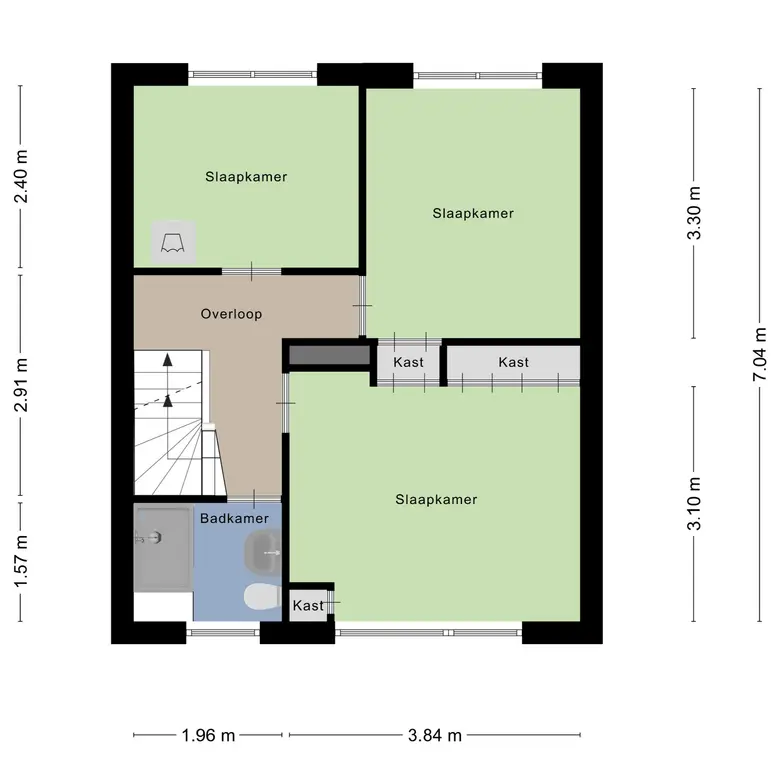 Plattegrond 3 van Chopinstraat 7