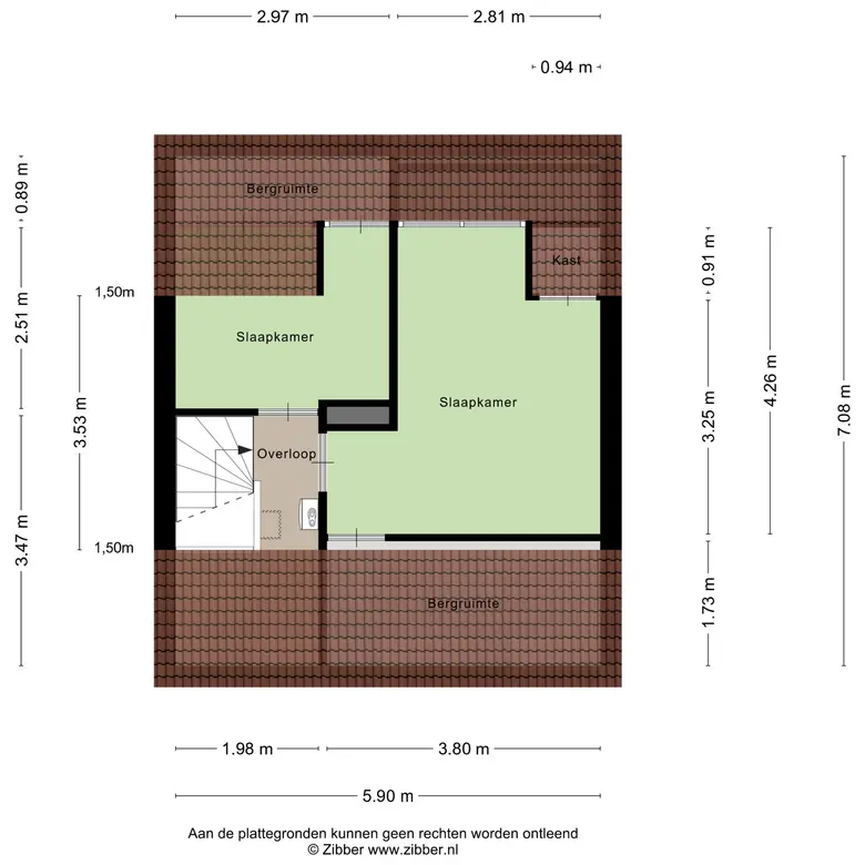 Plattegrond 4 van Chopinstraat 7