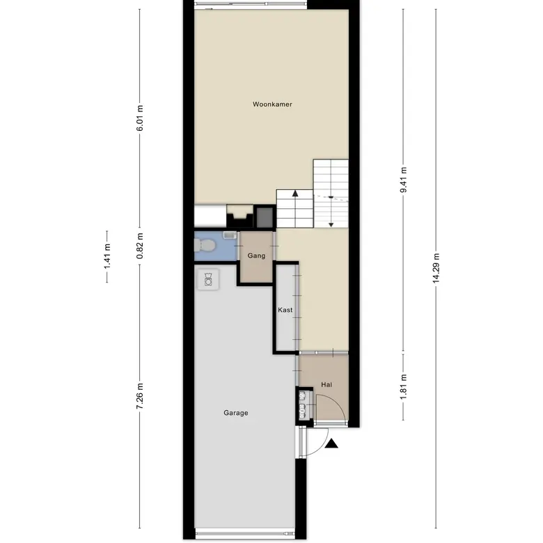 Plattegrond 2 van Bloemgaarde 13