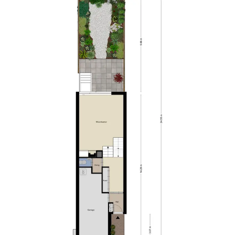 Plattegrond 1 van Bloemgaarde 13
