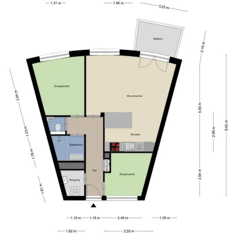 Plattegrond 1 van Henri Dunantsingel 228