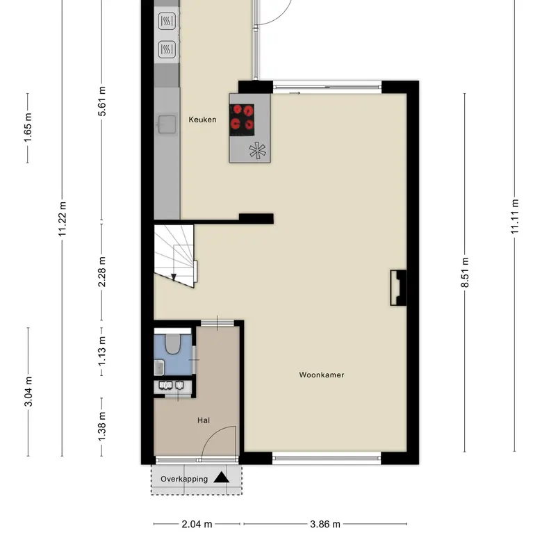 Plattegrond 2 van Buwitsacker 21