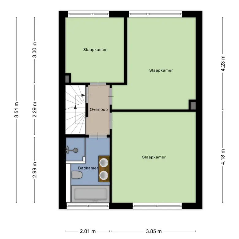 Plattegrond 3 van Buwitsacker 21
