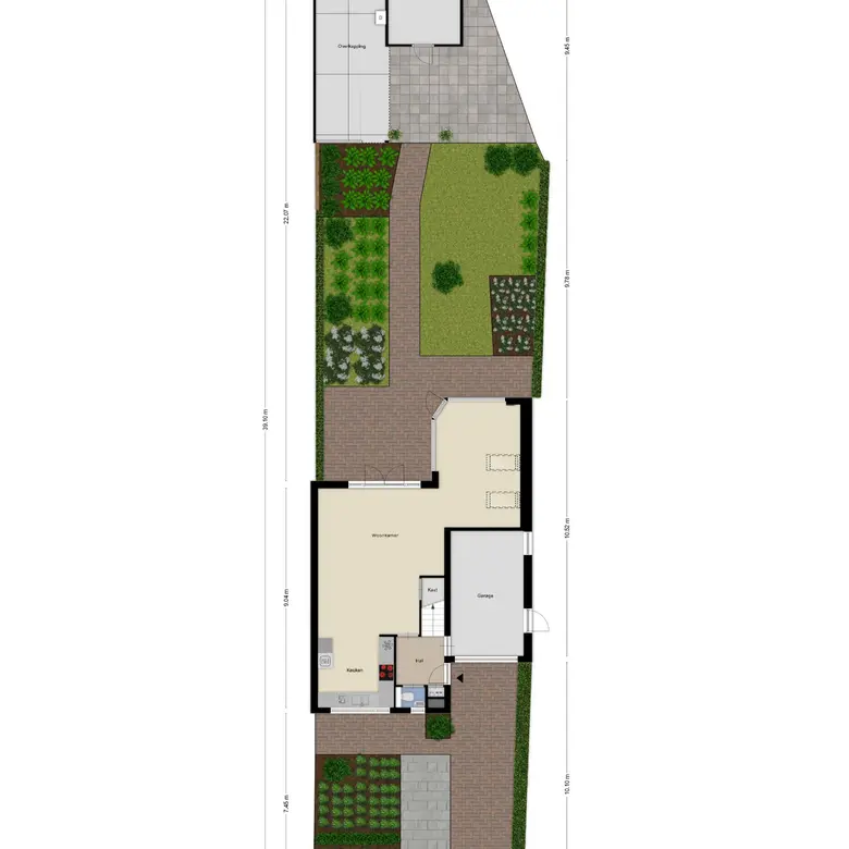 Plattegrond 1 van Heereweg 65