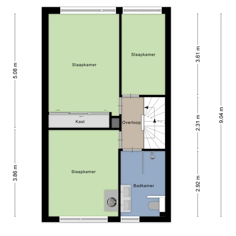 Plattegrond 3 van Heereweg 65