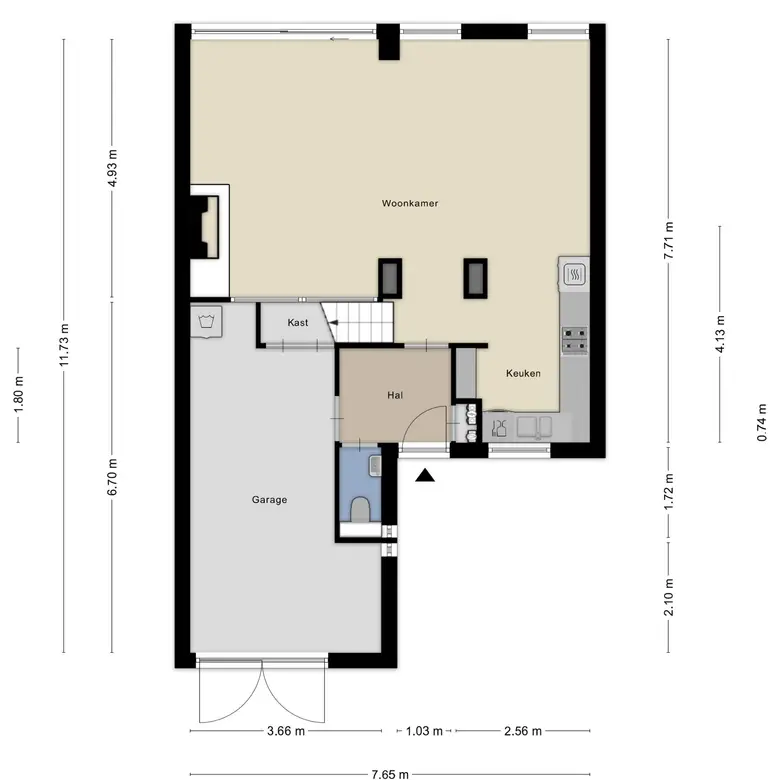 Plattegrond 2 van Molenweide 49