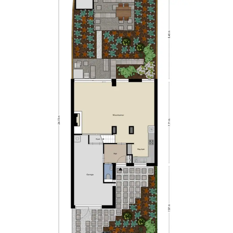 Plattegrond 1 van Molenweide 49