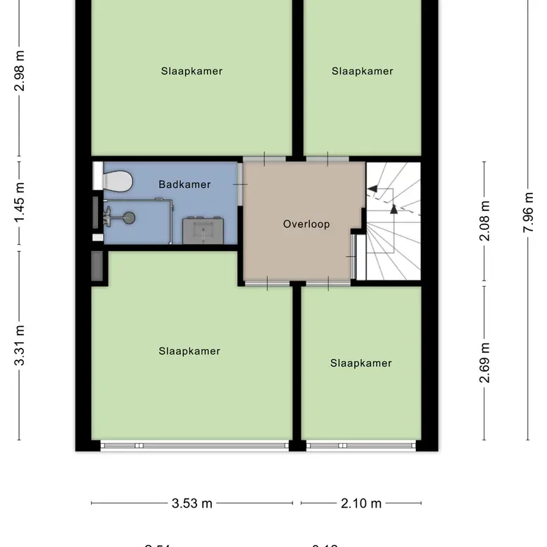Plattegrond 3 van Oranjelaan 31
